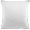 Image de Bâton Rouge Taie d'oreiller 65x65 cm Touché Velouté Unie Blanc Optique Desir - Oeko-Tex® - 100% Satin de Coton