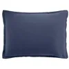 Image de Bâton Rouge Taie d'oreiller 50x70 cm Touché Velouté Unie Bleu Marine Desir - Oeko-Tex® - 100% Satin de Coton