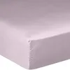 Image de Bâton Rouge Drap Housse 140x190 cm 2 Personnes Bonnet 30 cm Desir Uni Tourterelle - Certifié Oeko-Tex - 100% Satin de Coton