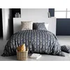 Image de atelier du coton Parure Housse de Couette 2 Personnes 260x240 cm avec 2 Taies d'oreiller Imprimée Beige Paon - Oeko-Tex® - 100% Coton