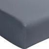 Image de Baton Rouge Drap Housse 180x200 cm Percale de Coton Lavé Bleu Forever