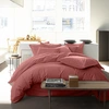 Image de Baton Rouge - Housse de Couette 100% Percale de Coton - Finition Bouteille 40cm vieux rose 240x220 cm