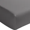 Image de Baton Rouge Drap Housse 140x190 cm Percale de Coton Lavé Gris Magnet