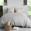 Image de Home Collection - Parure housse de couette Nils blanche 240x220 cm