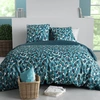 Image de Home Collection - Parure housse de couette Nelly bleue - 240x220 cm 260x240 cm