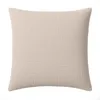 Image de Bâton Rouge Taie d'oreiller 65x65 cm Unie Ecru Pur - Oeko-Tex - 100% Gaze de Coton Lavé