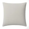 Image de Bâton Rouge Taie d'oreiller 65x65 cm Unie Gris Glacier Pur - Oeko-Tex - 100% Gaze de Coton Lavé