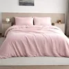 Image de Baton Rouge Housse de Couette 220x240 cm Gaze de Coton Lavé Rose Lotus