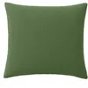 Image de Bâton Rouge Taie d'oreiller 65x65 cm Unie Vert cèdre Pur - Oeko-Tex - 100% Gaze de Coton Lavé