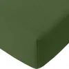 Image de Baton Rouge Drap Housse 160x200 cm Gaze de Coton Lavé Vert Cèdre