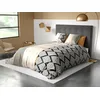 Image de atelier du coton Parure Housse de Couette 2 Personnes 240x220 cm avec 2 Taies d'oreiller Imprimée Noir Terracotta Madi - Oeko-Tex® - 100% Coton