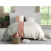 Image de atelier du coton Parure Housse de Couette 2 Personnes 260x240 cm avec 2 Taies d'oreiller Imprimée Rose Vert Pâle Prana - Oeko-Tex® - 100% Coton