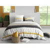 Image de atelier du coton Parure Housse de Couette 2 Personnes 240x220 cm avec 2 Taies d'oreiller Imprimée Blanc Gris Spira - Oeko-Tex® - 100% Coton