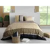 Image de atelier du coton Parure Housse de Couette 2 Personnes 240x220 cm avec 2 Taies d'oreiller Imprimée Marron Luxore - Oeko-Tex® - 100% Coton