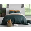 Image de atelier du coton Parure Housse de Couette 2 Personnes 240x220 cm avec 2 Taies d'oreiller Imprimée Vert Orus - Oeko-Tex® - 100% Coton