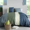 Image de atelier du coton Parure Housse de Couette 2 Personnes 240x220 cm avec 2 Taies d'oreiller Imprimée Bleu Polo - Oeko-Tex® - 100% Coton