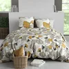Image de atelier du coton Parure Housse de Couette 2 Personnes 260x240 cm avec 2 Taies d'oreiller Imprimée Fleur Arom - Oeko-Tex® - 100% Coton