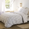 Image de Baton Rouge - Parure Housse de Couette 100% Gaze de Coton Imprimé Loucile blanche 260x240 cm