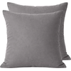 Image de Baton Rouge - 2 taies d'oreiller 100% percale de coton 70 fils grises 65x65 cm