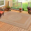Image de STUDIO DECO Tapis de Salon Fibres Naturelles Aspect Jute Motif Rustique Style Bohème Intérieur & Extérieur, Dimension: 120x170cm - Model 05