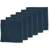 Image de Serviette de Table - 6 pièces - Lin et Coton Bleu Nuit