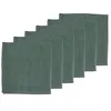 Image de Serviette de Table - 6 pièces - Lin et Coton Vert Sapin