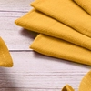 Image de Bjorn - 6 Serviettes de table jaune moutarde - 40x40 cm OS