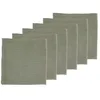 Image de Serviette de Table - 6 pièces - Lin et Coton Vert de Gris