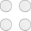 Image de Bjorn - 4 Assiettes en Grès Pure blanc neige - D.16 cm OS