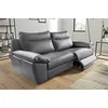 Image de VENESETTI Canapé Taille 2 Places avec 2 Relax en 100% Tout Cuir épais de Luxe Italien avec 2 Relax électriques, PERINI, Gris