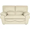 Image de VENESETTI Canapé 2 Places en 100% Tout Cuir Italien Vachette OSATIS, Couleur Beige
