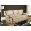 Image de VENESETTI Canapé 3 Places en 100% Tout Cuir Italien Vachette OSATIS, Couleur Beige