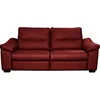 Image de VENESETTI Canapé 3 Places en 100% Tout Cuir épais Italien Vachette Hambourg, Couleur Rouge foncé
