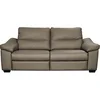 Image de VENESETTI Canapé 3 Places en 100% Tout Cuir épais Italien Vachette Hambourg, Couleur Taupe