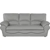 Image de VENESETTI Canapé 3 Places Convertible en 100% Tout Cuir Italien Vachette Osiris, Couleur Gris Clair