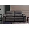 Image de VENESETTI Canapé 3 Places en 100% Tout Cuir épais Italien Vachette Hambourg, Couleur Anthracite