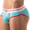 Image de TOF Paris Slip French Coton Bleu Turquoise S