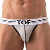 Image de TOF Paris Jock Strap French Coton Gris Chiné L