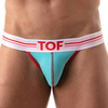 Image de TOF Paris Jock Strap French Coton Bleu Turquoise L
