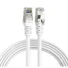 Image de Elfcam - 10m Cat7 Câble Ethernet Rond, Diamètre Extérieur de 4,8 mm, Bande Passante de 600 MHz, Blindage U/FTP, 28 AWG, Cuivre pur, Convient pour Internet, Les PC et Les Routeurs, Blanc.