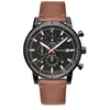 Image de Pierre Lannier - Chronographe Criterium - Quartz Mouvement de Montre - Epaisseur du boîtier: 12.7 mm - Largeur du boîtier: 45 mm - Acier Inoxydable - Noir - 5 ATM