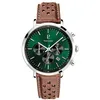 Image de Pierre Lannier - Chronographe Baron - Quartz Mouvement de Montre - Epaisseur du boîtier: 10.6 mm - Largeur du boîtier: 43 mm - Acier Inoxydable - Vert - 5 ATM