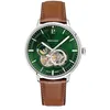 Image de Pierre Lannier - Montre Automatique Trio - Automatic Mouvement de Montre - Epaisseur du boîtier: 13.55 mm - Largeur du boîtier: 42 mm - Acier Inoxydable - Vert - 5 ATM