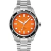 Image de Pierre Lannier - Montre Inti - Quartz Mouvement de Montre - Epaisseur du boîtier: 9.95 mm - Largeur du boîtier: 43 mm - Acier Inoxydable - Orange - 10 ATM