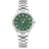 Image de Pierre Lannier - Montre Metropolitain - Quartz Mouvement de Montre - Epaisseur du boîtier: 8.5 mm - Largeur du boîtier: 33 mm - Acier Inoxydable - Vert - 5 ATM