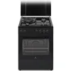 Image de Cuisinière mixte CONTINENTAL EDISON CECM60FCB - 3 feux gaz + 1 électrique - L598 x P61 xH83 cm - Noir