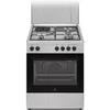 Image de Cuisinière mixte CONTINENTAL EDISON CECM60FCS - 3 feux gaz + 1 électrique - L598 x P61 xH83 cm - Silver