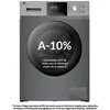 Image de Lave-linge hublot - CONTINENTAL EDISON - CELL8140IS1 - 8kg - Moteur induction - 60 cm - 1400 trs/min - Silver