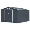 Image de Abri de Jardin métal Vegas- 15 m² - Gris
