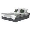 Image de Habitat et Jardin Lit Double en PVC avec Coffre Ava - 140 x 190 cm - Gris